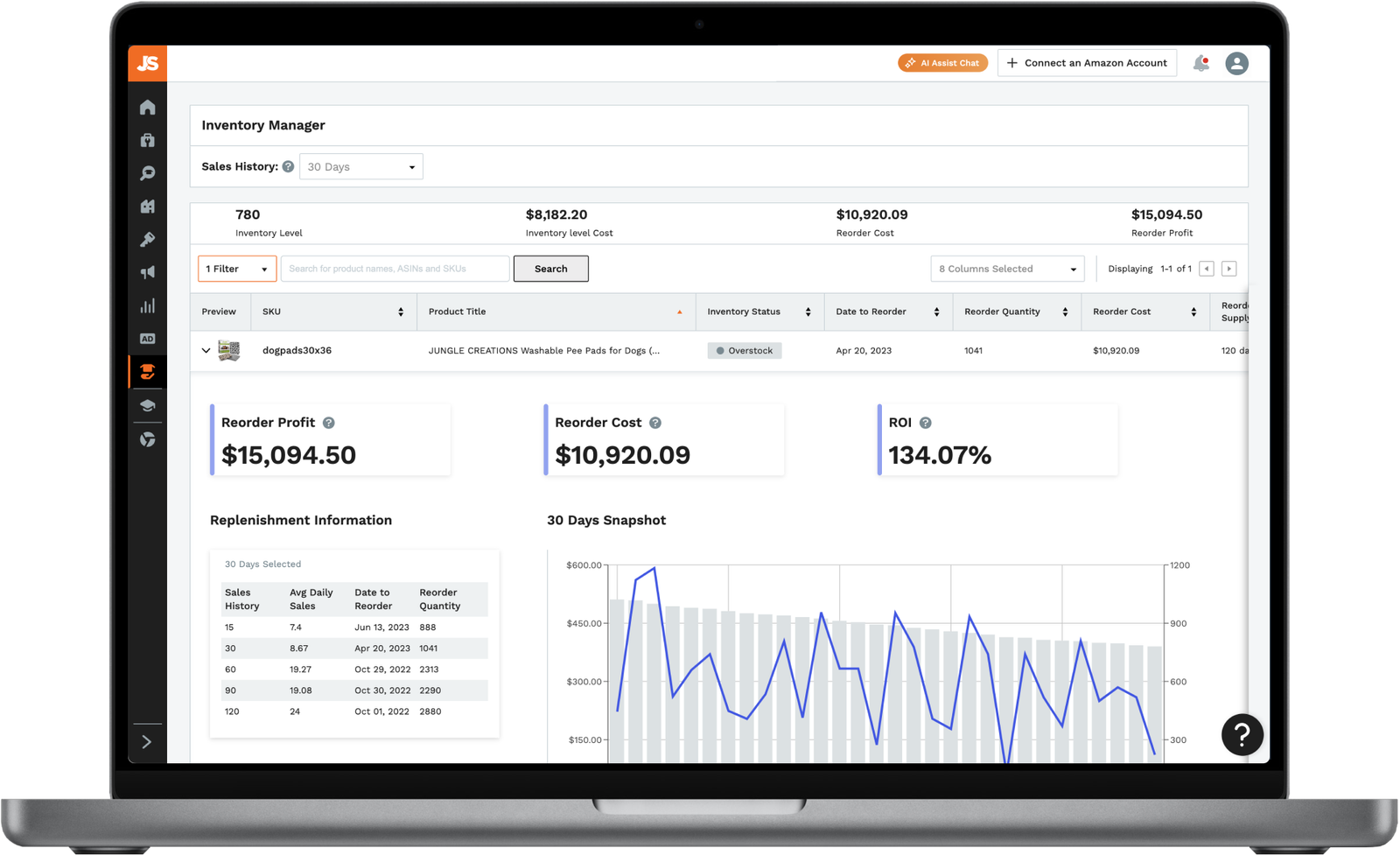 Jungle Scout Inventory Manager